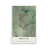 Springlake, Georgia map print, 12" x 18" Archival Matte Print mockup