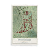 Sweet Auburn, Georgia map print, 12" x 18" Archival Matte Print mockup