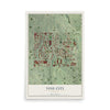Vine City, Georgia map print, 12" x 18" Archival Matte Print mockup