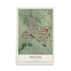 West End, Georgia map print, 12" x 18" Archival Matte Print mockup