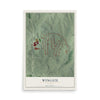 Wyngate, Georgia map print, 12" x 18" Archival Matte Print mockup
