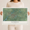 Bainbridge, Georgia map print, 12" x 18" Archival Matte Print mockup