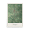 Baxley, Georgia map print, 12" x 18" Archival Matte Print mockup