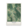 Between, Georgia map print, 12" x 18" Archival Matte Print mockup