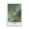 Blythe, Georgia map print, 12" x 18" Archival Matte Print mockup