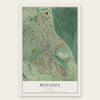 Bonanza, Georgia map print, the full design