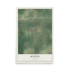 Boston, Georgia map print, 12" x 18" Archival Matte Print mockup