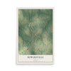 Bowersville, Georgia map print, 12" x 18" Archival Matte Print mockup