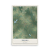 Brooks, Georgia map print, 12" x 18" Archival Matte Print mockup
