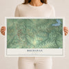 Buchanan, Georgia map print, 12" x 18" Archival Matte Print mockup