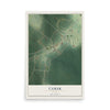 Camak, Georgia map print, 12" x 18" Archival Matte Print mockup