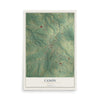 Canon, Georgia map print, 12" x 18" Archival Matte Print mockup