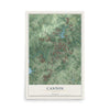 Canton, Georgia map print, 12" x 18" Archival Matte Print mockup