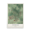 Centerville, Georgia map print, 12" x 18" Archival Matte Print mockup