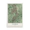 Chamblee, Georgia map print, 12" x 18" Archival Matte Print mockup