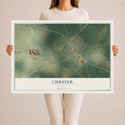 Chester, Georgia map print, 24" x 36" Archival Matte Print mockup