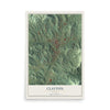 Clayton, Georgia map print, 12" x 18" Archival Matte Print mockup