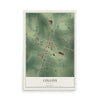 Collins, Georgia map print, 12" x 18" Archival Matte Print mockup