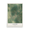 Concord, Georgia map print, 12" x 18" Archival Matte Print mockup