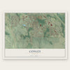 Conley, Georgia map print, the full design