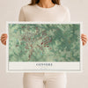 Conyers, Georgia map print, 12" x 18" Archival Matte Print mockup