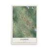 Cuthbert, Georgia map print, 12" x 18" Archival Matte Print mockup
