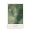 Damascus, Georgia map print, 12" x 18" Archival Matte Print mockup