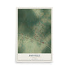 Danville, Georgia map print, 12" x 18" Archival Matte Print mockup