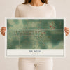 De Soto, Georgia map print, 12" x 18" Archival Matte Print mockup
