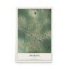 Dearing, Georgia map print, 12" x 18" Archival Matte Print mockup