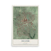 Decatur, Georgia map print, 12" x 18" Archival Matte Print mockup