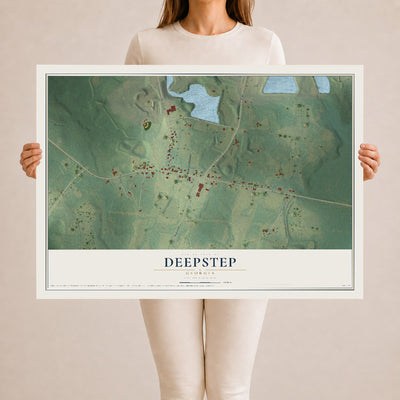 Deepstep, Georgia map print, 24" x 36" Archival Matte Print mockup