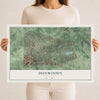 Dunwoody, Georgia map print, 12" x 18" Archival Matte Print mockup