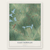 East Newnan, Georgia map print, the full design