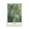 Enigma, Georgia map print, 12" x 18" Archival Matte Print mockup