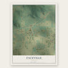 Faceville, Georgia map print, the full design