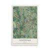 Fayetteville, Georgia map print, 12" x 18" Archival Matte Print mockup