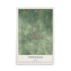 Fitzgerald, Georgia map print, 12" x 18" Archival Matte Print mockup