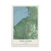 Fort Gaines, Georgia map print, 12" x 18" Archival Matte Print mockup