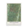 Fort Oglethorpe, Georgia map print, 12" x 18" Archival Matte Print mockup