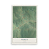 Geneva, Georgia map print, 12" x 18" Archival Matte Print mockup