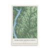 Georgetown-Quitman County, Georgia map print, 12" x 18" Archival Matte Print mockup