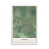 Gibson, Georgia map print, 12" x 18" Archival Matte Print mockup