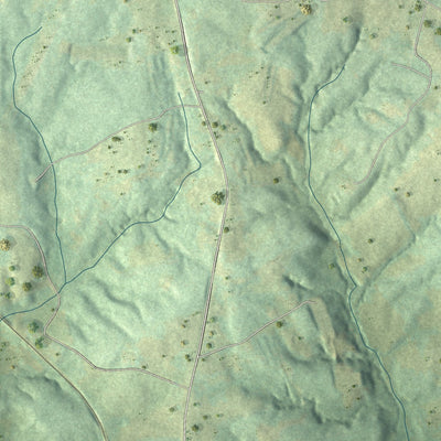 Close-up 2 of the Gillsville, Georgia map artwork
