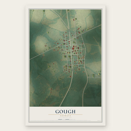 Gough, Georgia map print, the full design