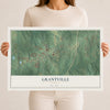 Grantville, Georgia map print, 12" x 18" Archival Matte Print mockup