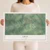 Gray, Georgia map print, 12" x 18" Archival Matte Print mockup