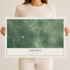 Guyton, Georgia map print, 12" x 18" Archival Matte Print mockup