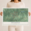 Hogansville, Georgia map print, 12" x 18" Archival Matte Print mockup