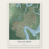 Isle of Hope, Georgia map print, the full design